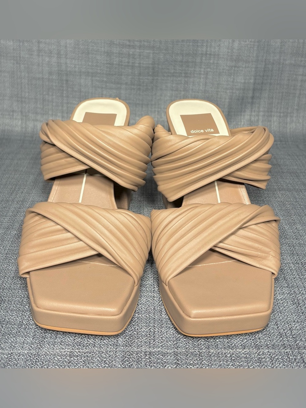 Dolce Vita Women's Pilton Block-Heel Dress Sandals Cafe Stella Size 6.5 - Picture 3 of 8